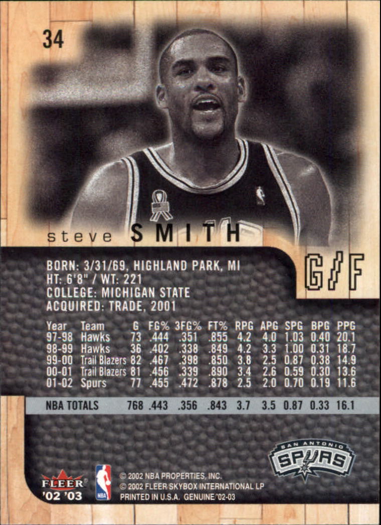 B1546- 2002-03 Fleer Genuine Bk Card #s 1-100 -You Pick- 15+ FREE US SHIP - Picture 21 of 97