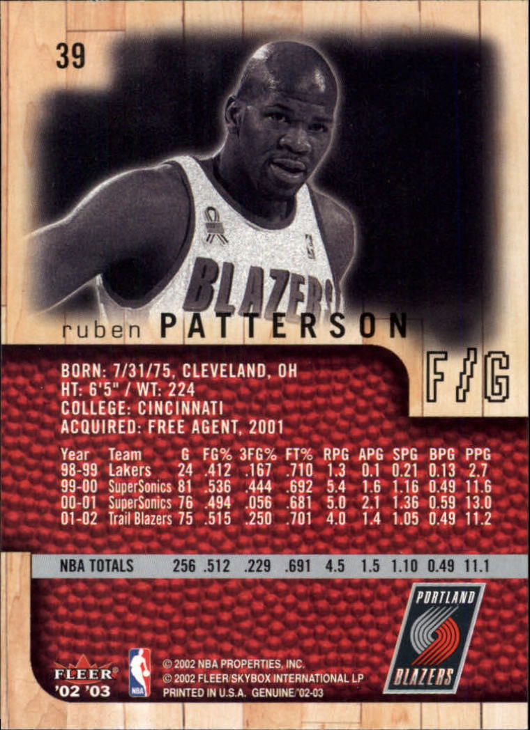 B1546- 2002-03 Fleer Genuine Bk Card #s 1-100 -You Pick- 15+ FREE US SHIP - Picture 25 of 97