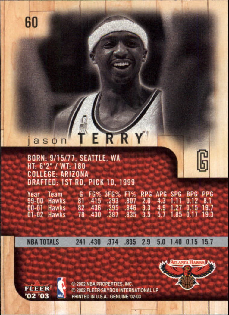 B1546- 2002-03 Fleer Genuine Bk Card #s 1-100 -You Pick- 15+ FREE US SHIP - Picture 49 of 97