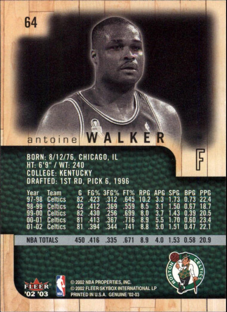 B1546- 2002-03 Fleer Genuine Bk Card #s 1-100 -You Pick- 15+ FREE US SHIP - Picture 55 of 97