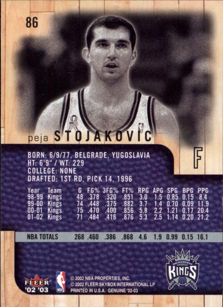 B1546- 2002-03 Fleer Genuine Bk Card #s 1-100 -You Pick- 15+ FREE US SHIP - Picture 87 of 97