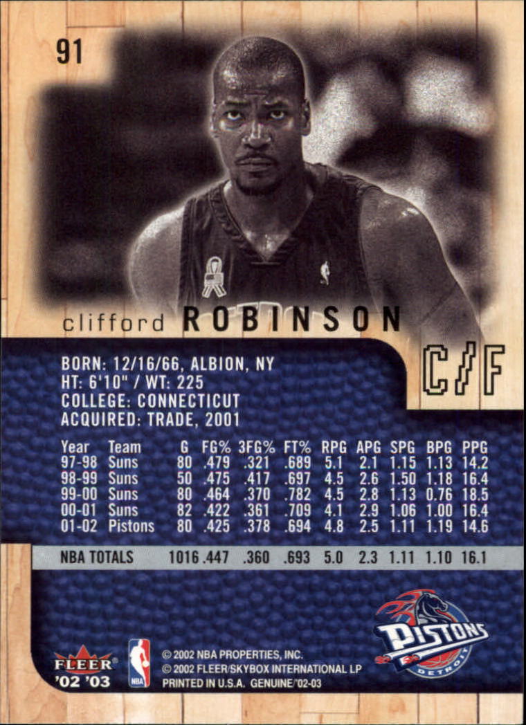 B1546- 2002-03 Fleer Genuine Bk Card #s 1-100 -You Pick- 15+ FREE US SHIP - Picture 93 of 97