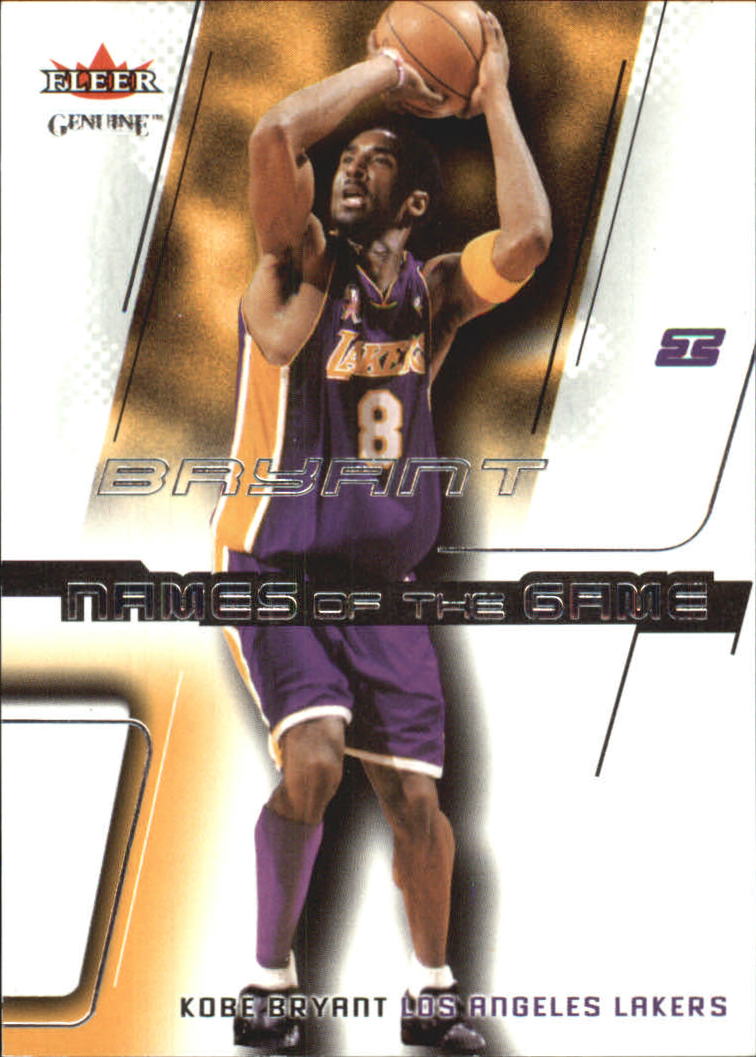 2002-03 Fleer Genuine Names of the Game #1 Kobe Bryant