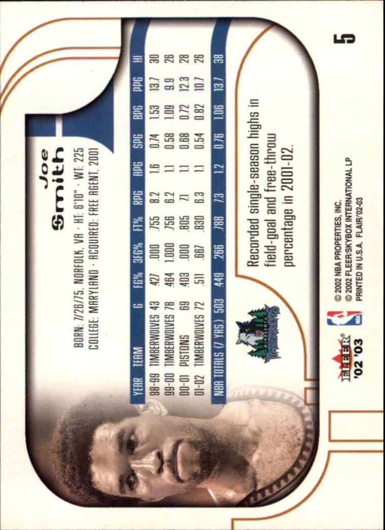 B0888- 2002-03 Flair Basketball Cards 1-120 +Inserts -You Pick- 15+ FREE US SHIP - Picture 11 of 164