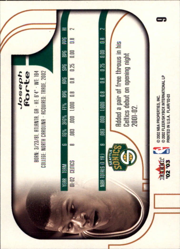 B0888- 2002-03 Flair Basketball Cards 1-120 +Inserts -You Pick- 15+ FREE US SHIP - Picture 15 of 164