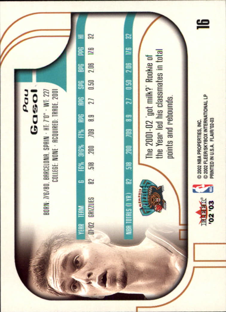 B0888- 2002-03 Flair Basketball Cards 1-120 +Inserts -You Pick- 15+ FREE US SHIP - Picture 27 of 164