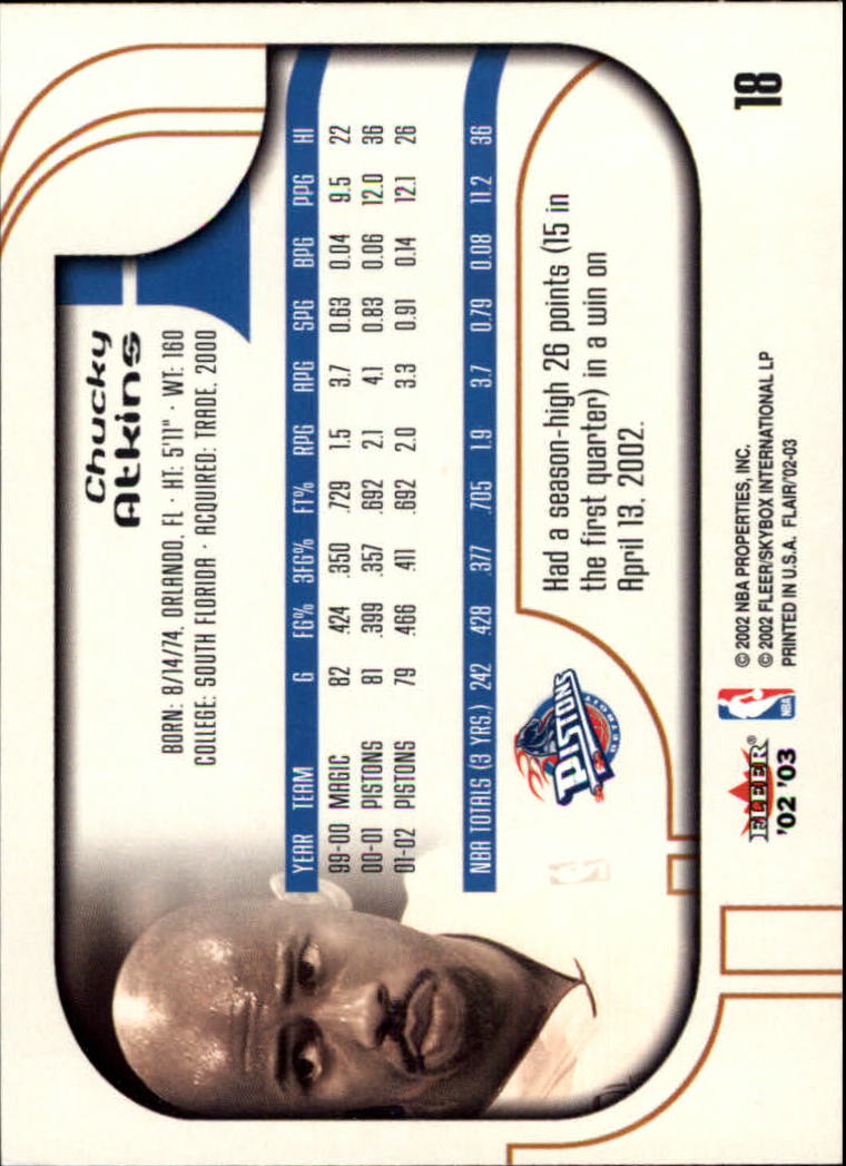 B0888- 2002-03 Flair Basketball Cards 1-120 +Inserts -You Pick- 15+ FREE US SHIP - Picture 31 of 164