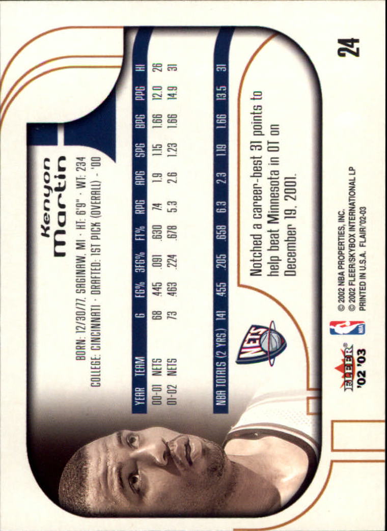 B0888- 2002-03 Flair Basketball Cards 1-120 +Inserts -You Pick- 15+ FREE US SHIP - Picture 41 of 164