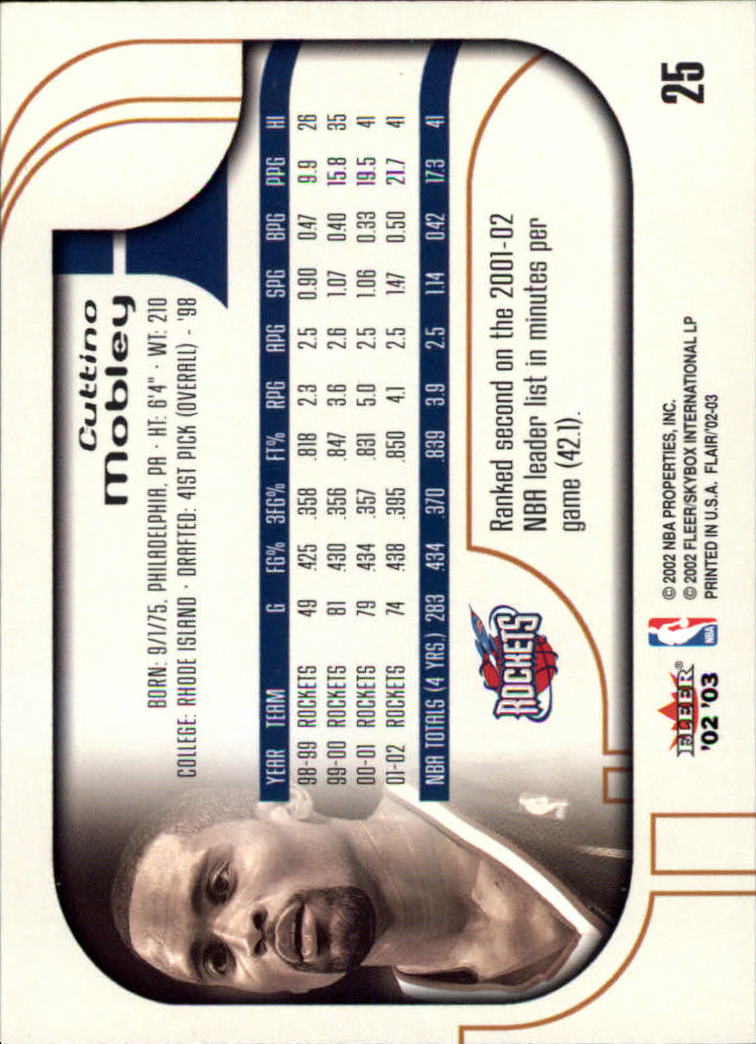 B0888- 2002-03 Flair Basketball Cards 1-120 +Inserts -You Pick- 15+ FREE US SHIP - Picture 43 of 164