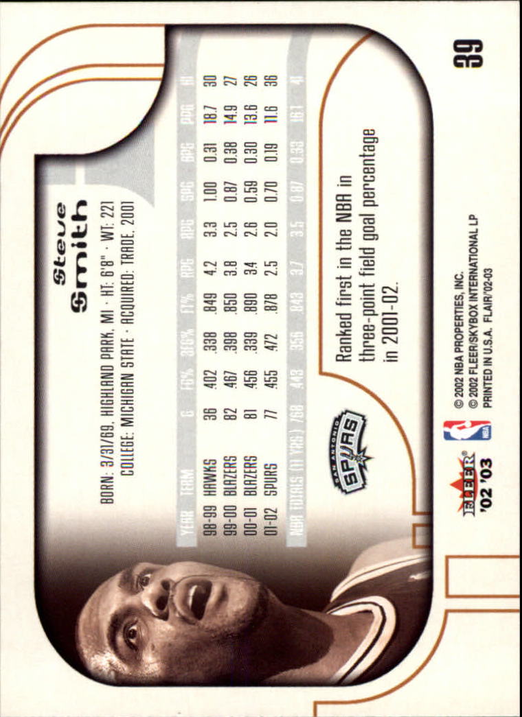 B0888- 2002-03 Flair Basketball Cards 1-120 +Inserts -You Pick- 15+ FREE US SHIP - Picture 65 of 164
