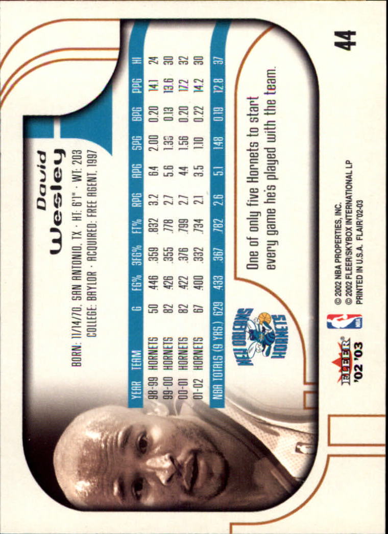 B0888- 2002-03 Flair Basketball Cards 1-120 +Inserts -You Pick- 15+ FREE US SHIP - Picture 73 of 164