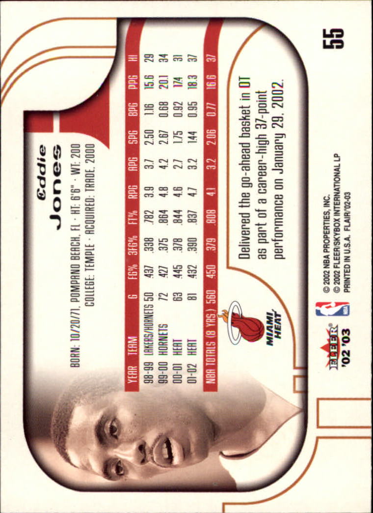 B0888- 2002-03 Flair Basketball Cards 1-120 +Inserts -You Pick- 15+ FREE US SHIP - Picture 93 of 164