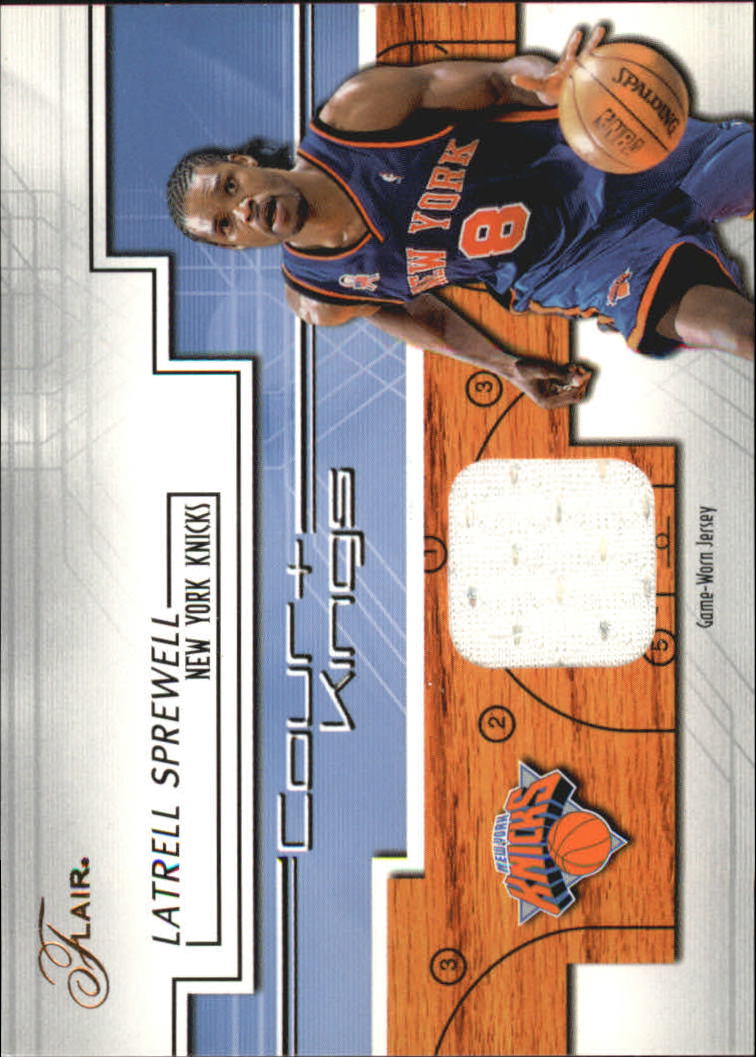 2002-03 Flair Court Kings Game Used #CKLS Latrell Sprewell