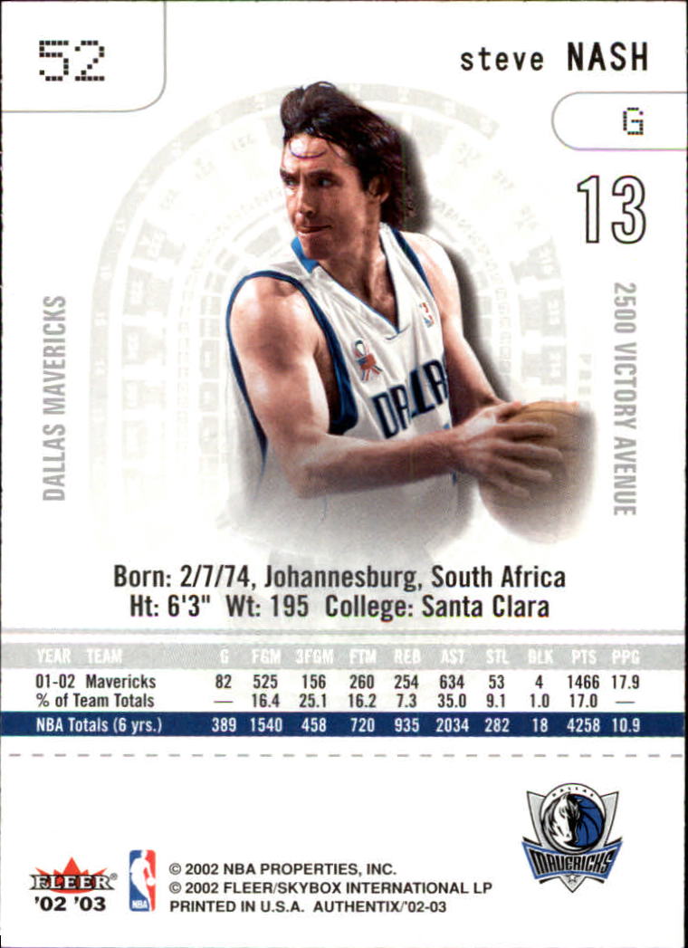 Steve Nash cards (1997-2021) Suns Mavericks Lakers - Picture 61 of 305