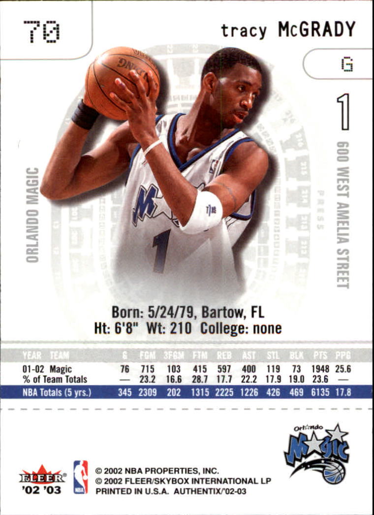 Tracy McGrady cards (1998-2021) Magic Raptors Rockets - You Choose - Picture 111 of 275