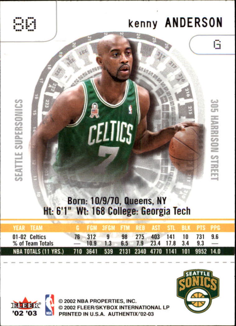 B7430- 2002-03 Fleer Authentix BK Karte #S 1-100 -du Pick- 15 + Gratis US Schiff - Bild 153 von 189