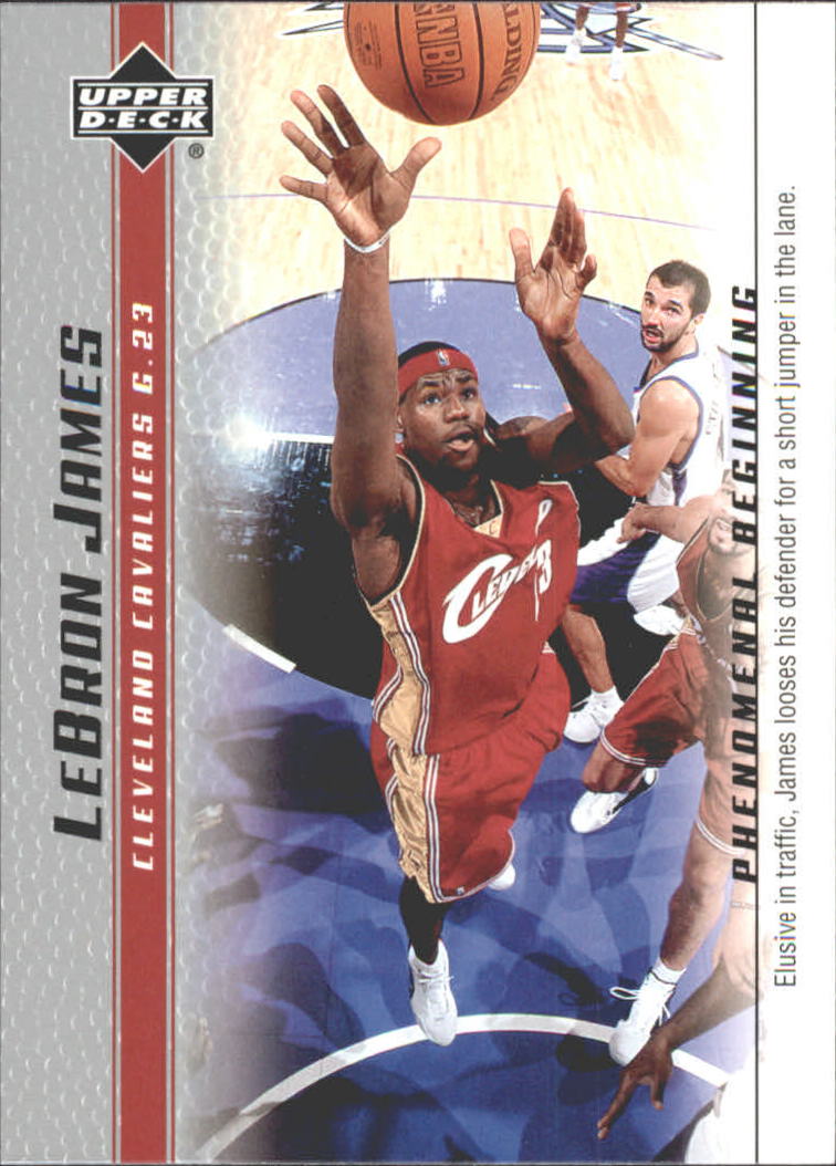 2003-04 Upper Deck Phenomenal Beginning LeBron James #6 LeBron James/Elusive in traffic