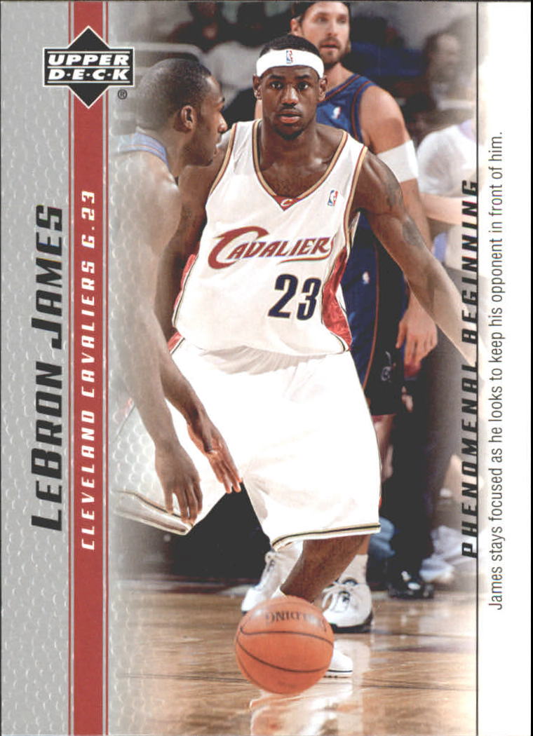 2003-04 Upper Deck Phenomenal Beginning LeBron James #14 LeBron James/James stays focused