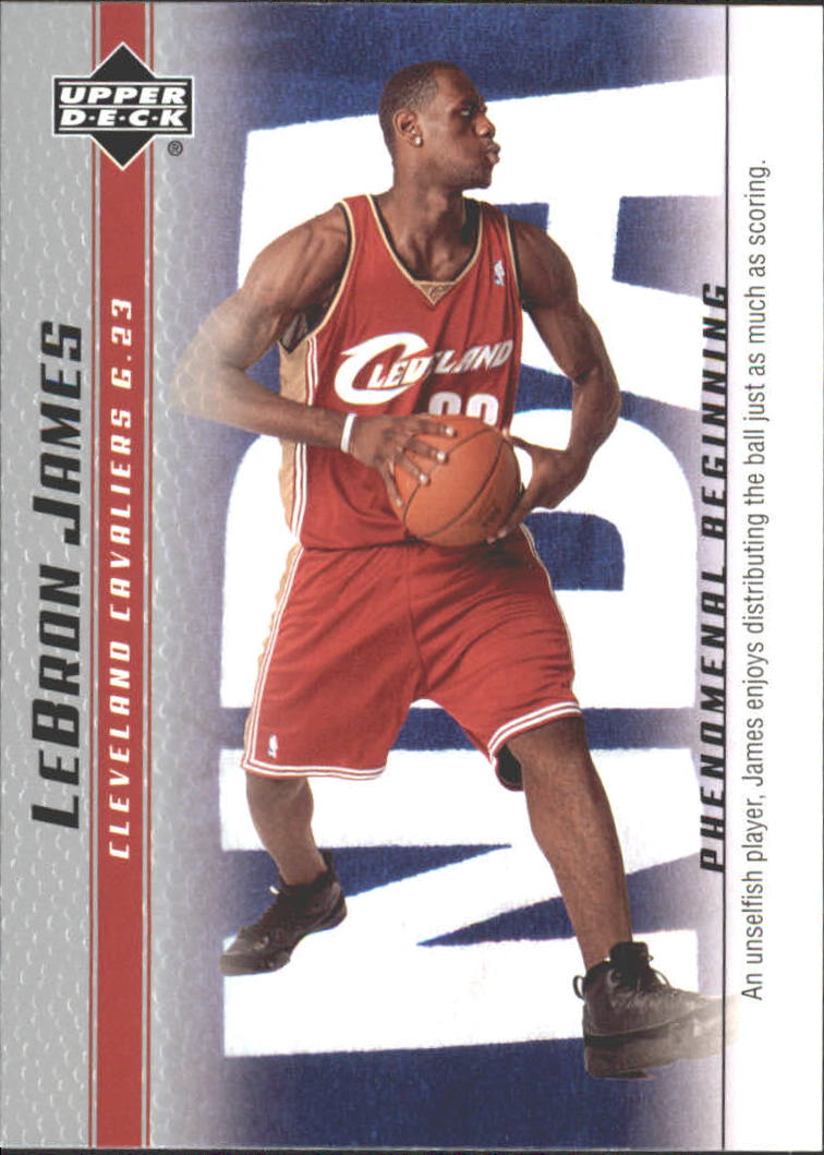 2003-04 Upper Deck Phenomenal Beginning LeBron James #15 LeBron James/An unselfish player