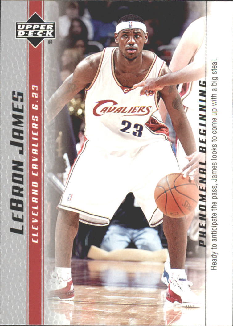 2003-04 Upper Deck Phenomenal Beginning LeBron James #19 LeBron James/Ready to anticipate