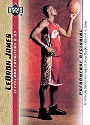 2003-04 Upper Deck Phenomenal Beginning LeBron James Gold #1 LeBron James/An extremely talented