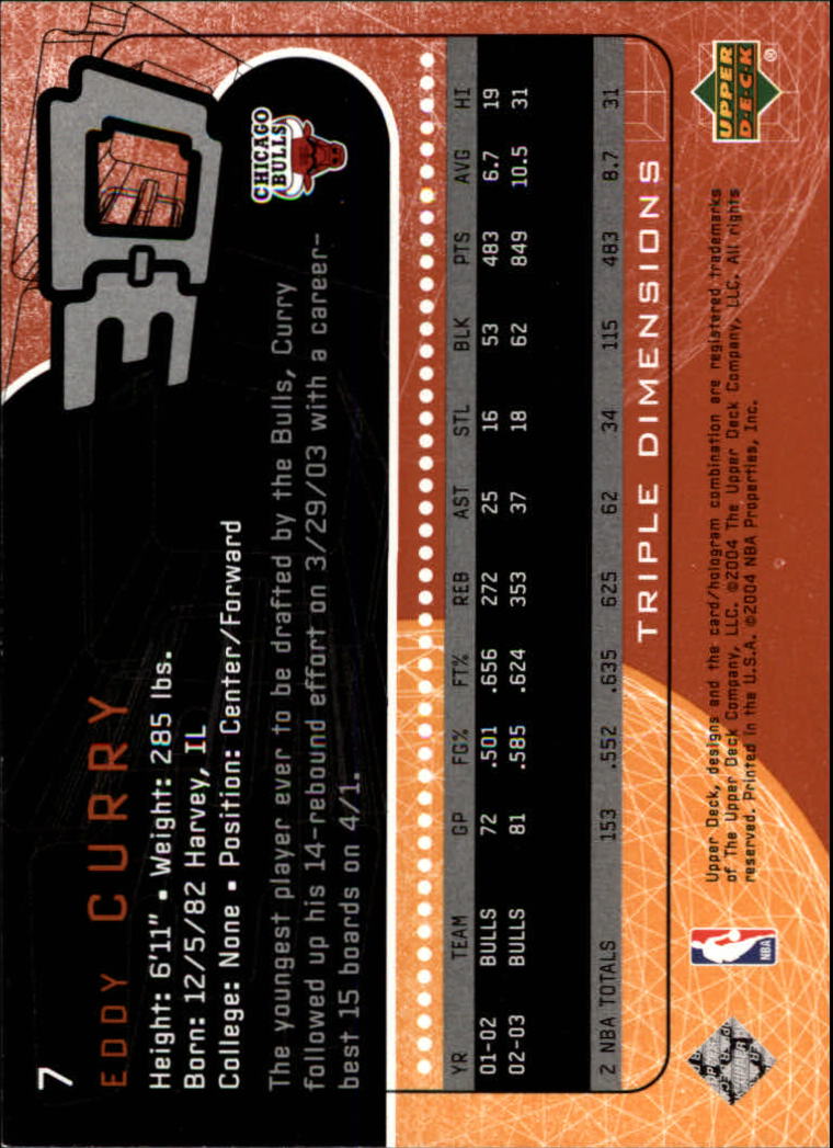 A7096- 2003-04 Upper Deck Triple Dimensions 1-90 You Pick- 15+ FREE US SHIP - Picture 15 of 160