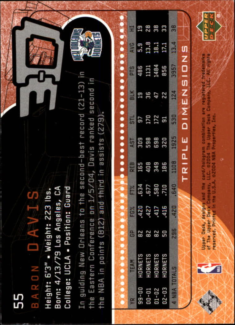 A7096- 2003-04 Upper Deck Triple Dimensions 1-90 You Pick- 15+ FREE US SHIP - Picture 105 of 160
