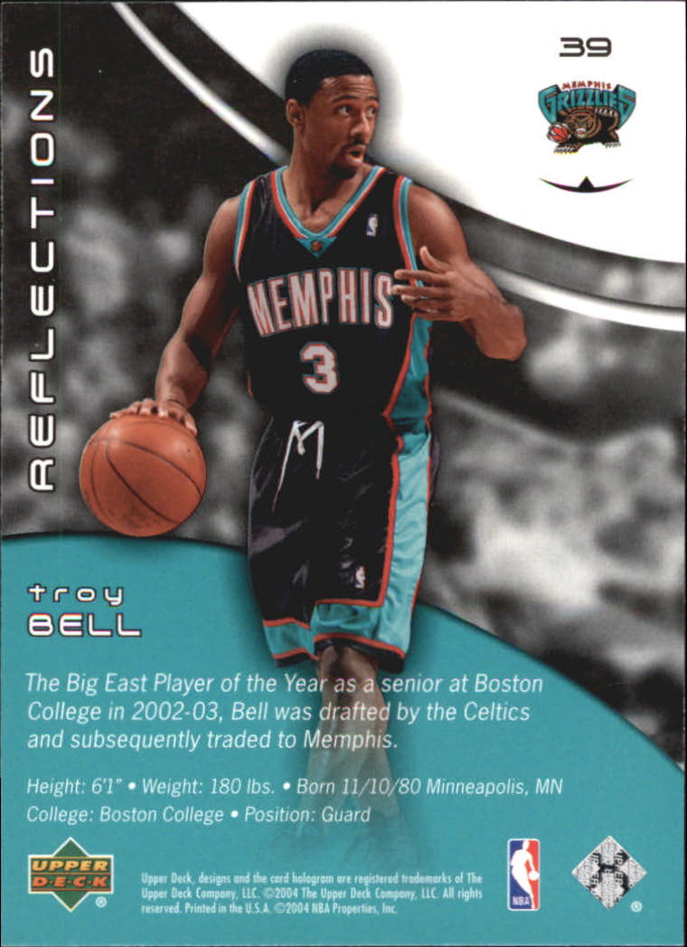 2003-04 Upper Deck Triple Dimensions Reflections #39 Troy Bell back image