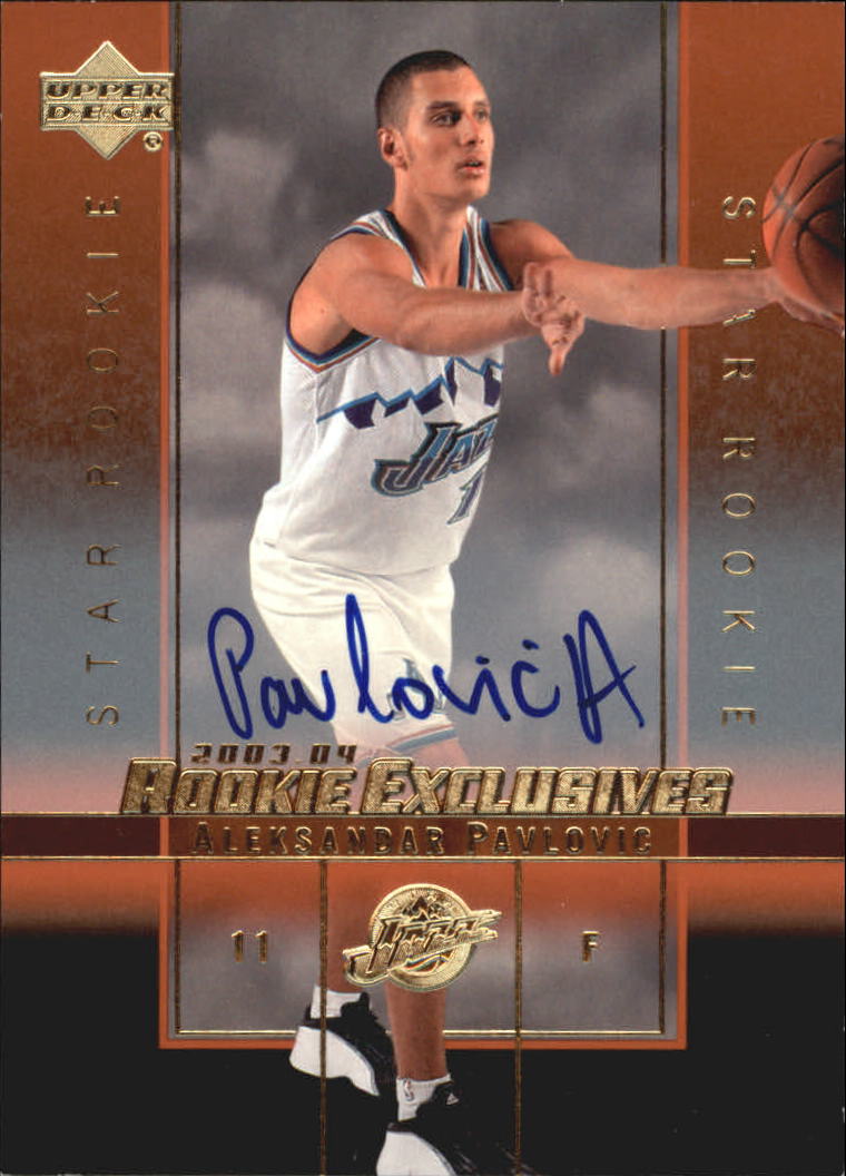 2003-04 Upper Deck Rookie Exclusives Autographs #A15 Aleksandar Pavlovic