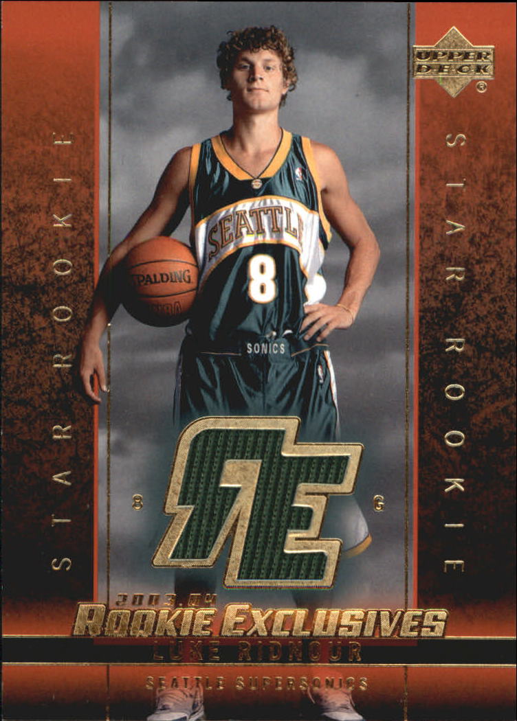 2003-04 Upper Deck Rookie Exclusives Jerseys #J10 Luke Ridnour