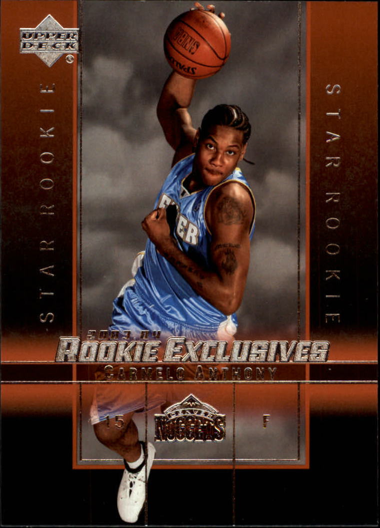 2003-04 Upper Deck Rookie Exclusives #3 Carmelo Anthony RC