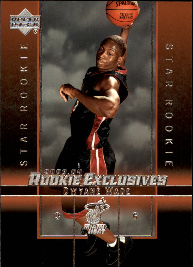 2003-04 Upper Deck Rookie Exclusives #5 Dwyane Wade RC