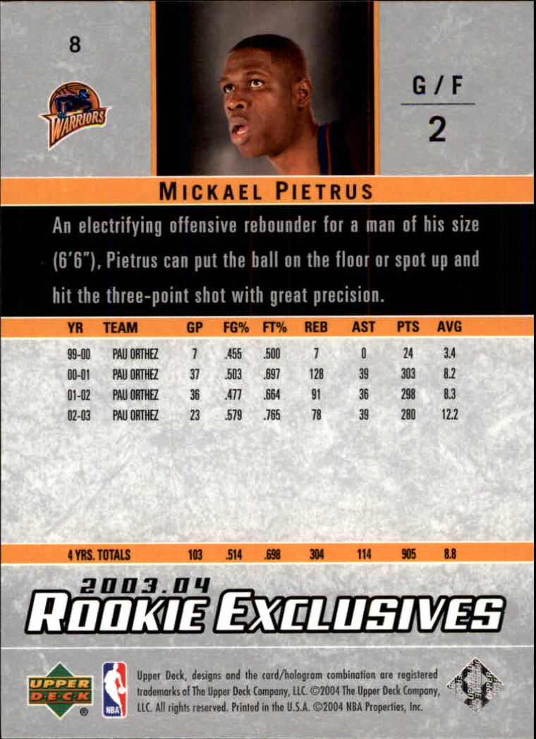 B2293- 2003-04 Upper Deck Rookie Exclusives Bk -You Pick- 15+ FREE US SHIP - Picture 9 of 103