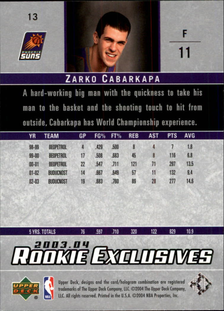 B2293- 2003-04 Upper Deck Rookie Exclusives Bk -You Pick- 15+ FREE US SHIP - Picture 19 of 103