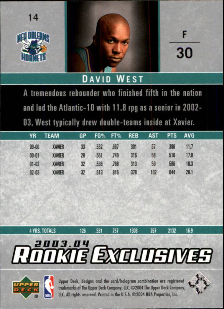 B2293- 2003-04 Upper Deck Rookie Exclusives Bk -You Pick- 15+ FREE US SHIP - Picture 21 of 103