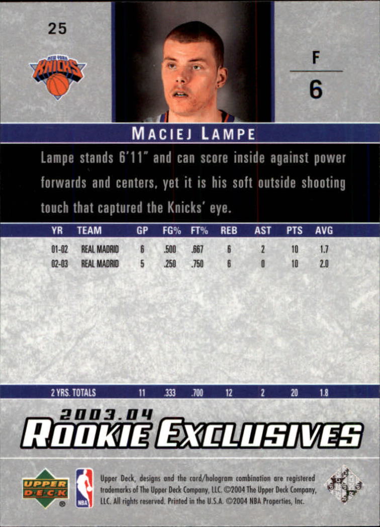 B2293- 2003-04 Upper Deck Rookie Exclusives Bk -You Pick- 15+ FREE US SHIP - Picture 41 of 103