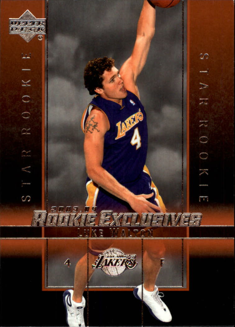 2003-04 Upper Deck Rookie Exclusives #27 Luke Walton RC