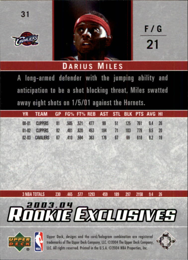 B2293- 2003-04 Upper Deck Rookie Exclusives Bk -You Pick- 15+ FREE US SHIP - Picture 53 of 103