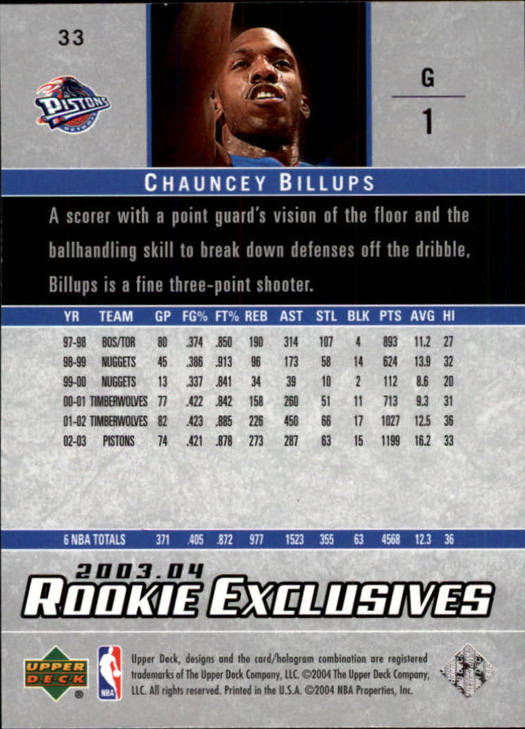 B2293- 2003-04 Upper Deck Rookie Exclusives Bk -You Pick- 15+ FREE US SHIP - Picture 57 of 103