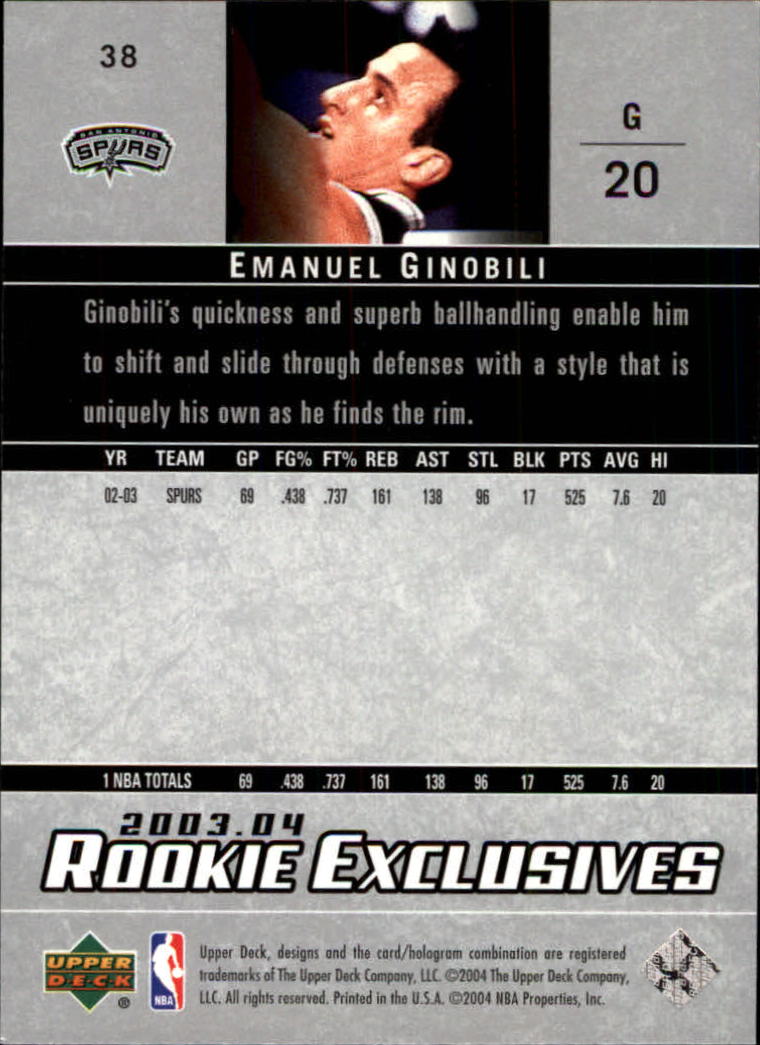 B2293- 2003-04 Upper Deck Rookie Exclusives Bk -You Pick- 15+ FREE US SHIP - Picture 65 of 103