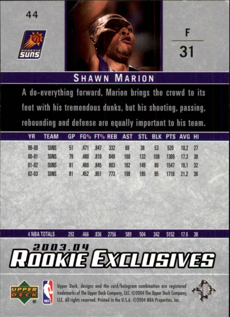 B2293- 2003-04 Upper Deck Rookie Exclusives Bk -You Pick- 15+ FREE US SHIP - Picture 75 of 103