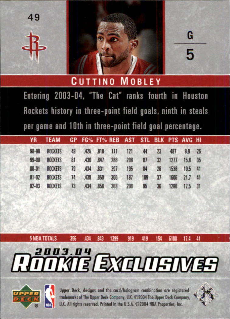 B2293- 2003-04 Upper Deck Rookie Exclusives Bk -You Pick- 15+ FREE US SHIP - Picture 85 of 103