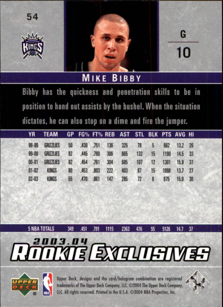 Mike Bibby Autographed Kings 2004 Upper Deck Basketball Card Beckett –  www.