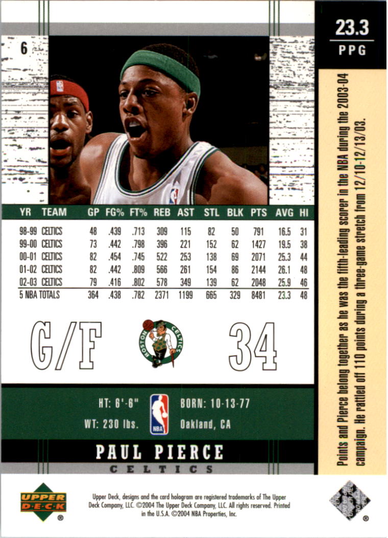 Paul Pierce cards (1999-2021) Celtics Nets - You Choose - Bild 140 von 360