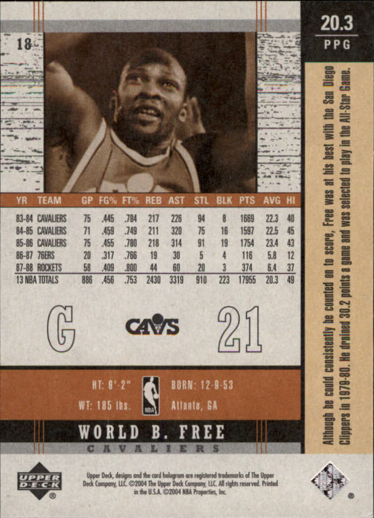 2003-04 Upper Deck Legends Throwback Basketball (Pick Card From List) C110 04-24 - Picture 19 of 127