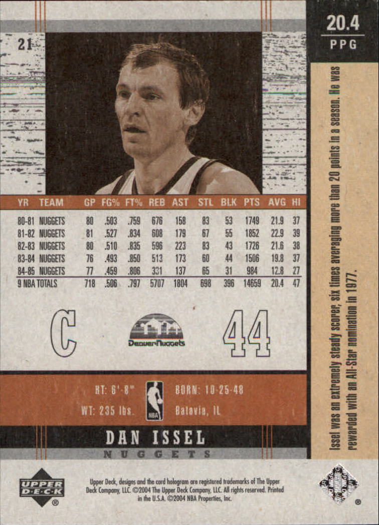 2003-04 Upper Deck Legends Throwback Basketball (Pick Card From List) C110 04-24 - Picture 25 of 127