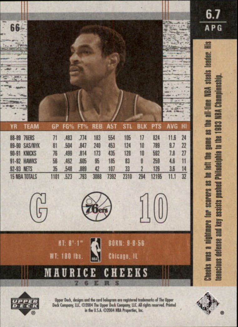 2003-04 Upper Deck Legends Throwback Basketball (Pick Card From List) C110 04-24 - Picture 89 of 127