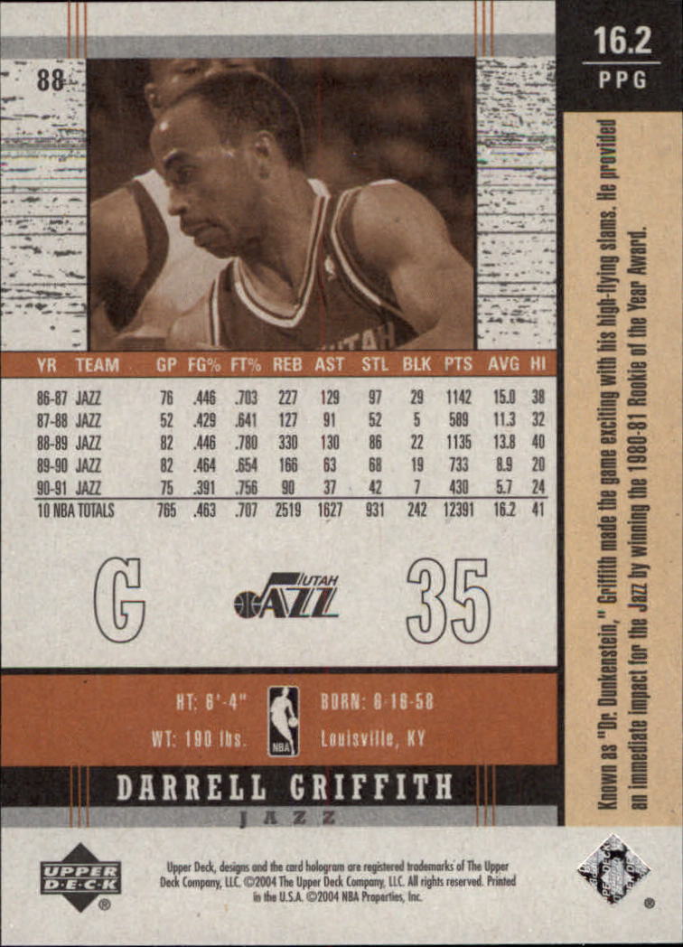 2003-04 Upper Deck Legends Throwback Basketball (Pick Card From List) C110 04-24 - Picture 125 of 127