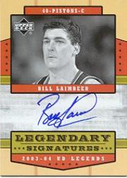 2003-04 Upper Deck Legends Legendary Signatures #BL Bill Laimbeer