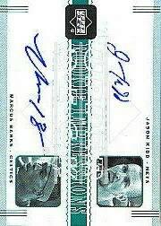 2003-04 Upper Deck Legends Rookie Impressions Dual Autographs #JKMB Jason Kidd/Marcus Banks